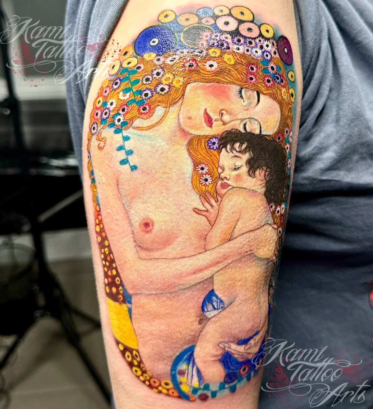 Gustav Klimt Tattoo Mother Child