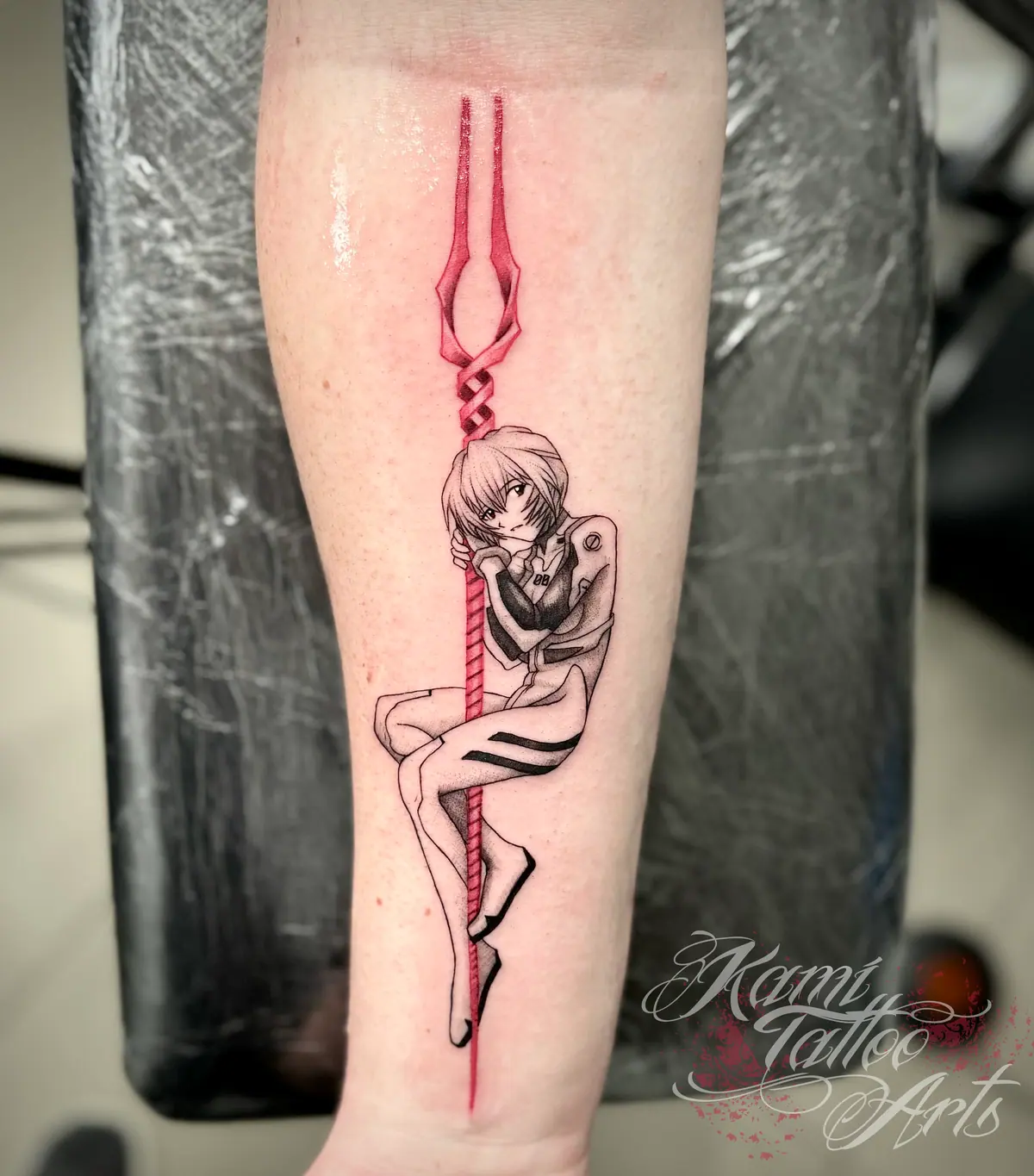 Anime Rei Ayanami Neon Genesis Evangelion Longinous Spear Tattoo