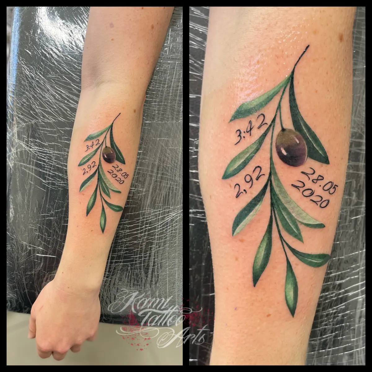 Olive Tree Olivia Peace Baby Tattoo