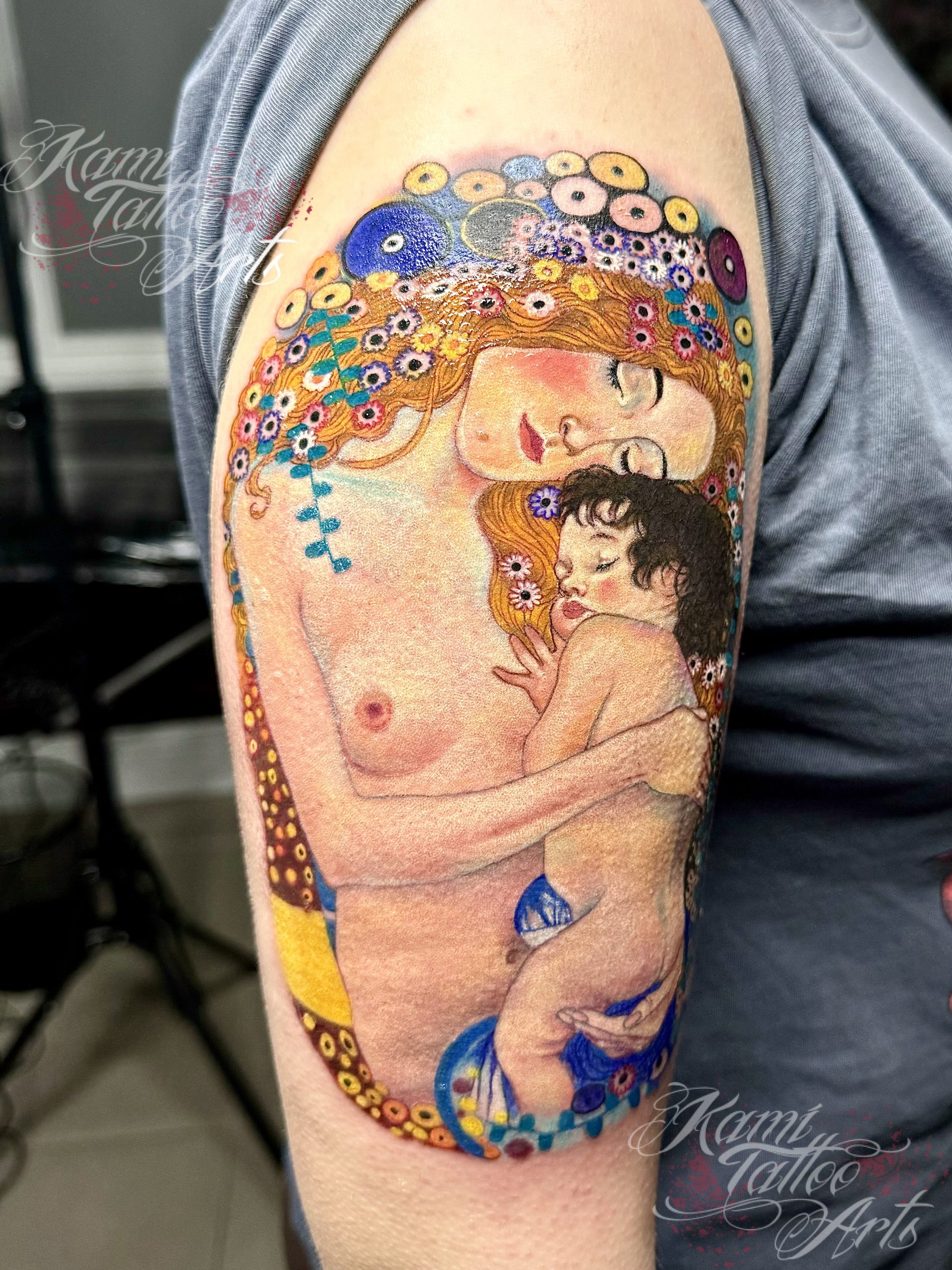 Gustav Klimt Tattoo by Kami